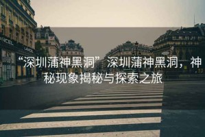 “深圳蒲神黑洞”深圳蒲神黑洞，神秘現象揭秘與探索之旅