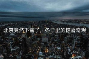 北京竟然下雪了，冬日里的驚喜奇觀(guān)