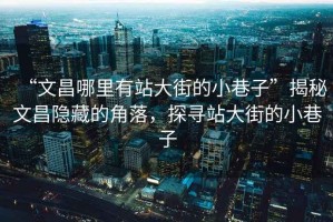 “文昌哪里有站大街的小巷子”揭秘文昌隱藏的角落，探尋站大街的小巷子