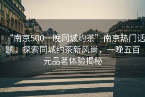 “南京500一晚同城約茶”南京熱門(mén)話(huà)題，探索同城約茶新風(fēng)尚，一晚五百元品茗體驗揭秘