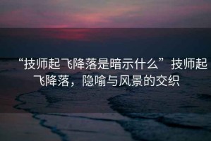 “技師起飛降落是暗示什么”技師起飛降落，隱喻與風(fēng)景的交織
