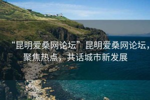“昆明愛(ài)桑網(wǎng)論壇”昆明愛(ài)桑網(wǎng)論壇，聚焦熱點(diǎn)，共話(huà)城市新發(fā)展