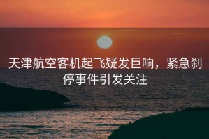 天津航空客機起飛疑發(fā)巨響，緊急剎停事件引發(fā)關(guān)注