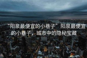“陽(yáng)泉最便宜的小巷子”陽(yáng)泉最便宜的小巷子，城市中的隱秘寶藏