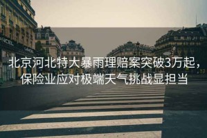 北京河北特大暴雨理賠案突破3萬(wàn)起，保險業(yè)應對極端天氣挑戰顯擔當
