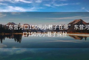 “東營(yíng)河口150元小巷子在哪”東營(yíng)河口150元小巷子探秘