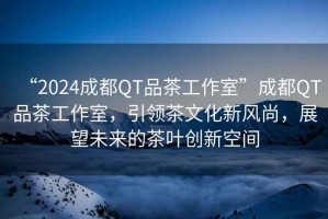 “2024成都QT品茶工作室”成都QT品茶工作室，引領(lǐng)茶文化新風(fēng)尚，展望未來(lái)的茶葉創(chuàng  )新空間