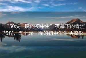 “50塊一晚的初中生”夜幕下的青澀旅程，五十元一晚的初中生生活掠影