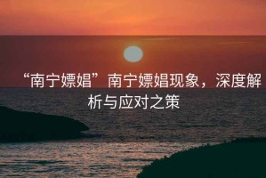 “南寧嫖娼”南寧嫖娼現象，深度解析與應對之策