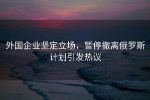 外國企業(yè)堅定立場(chǎng)，暫停撤離俄羅斯計劃引發(fā)熱議