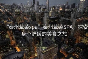 “泰州葷菜spa”泰州葷菜SPA，探索身心舒緩的美食之旅