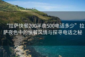 “拉薩快餐200半夜500電話(huà)多少”拉薩夜色中的快餐風(fēng)情與探尋電話(huà)之秘
