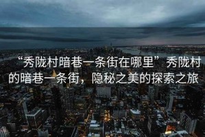“秀隴村暗巷一條街在哪里”秀隴村的暗巷一條街，隱秘之美的探索之旅