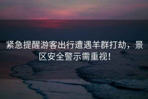緊急提醒游客出行遭遇羊群打劫，景區安全警示需重視！