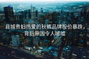 縣城貴婦熱愛(ài)的秋褲品牌股價(jià)暴跌，背后原因令人唏噓