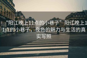 “陽(yáng)江晚上11點(diǎn)的小巷子”陽(yáng)江晚上11點(diǎn)的小巷子，夜色的魅力與生活的真實(shí)寫(xiě)照