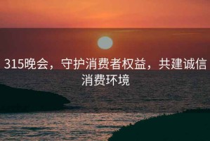 315晚會(huì )，守護消費者權益，共建誠信消費環(huán)境