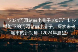 “2024河源站前小巷子100元”科技賦能下的河源站前小巷子，探索未來(lái)城市的新視角（2024年展望）