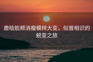 鹿晗臉頰消瘦模樣大變，似曾相識的蛻變之旅