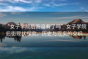 “女子學(xué)院后街沒(méi)有了嗎”女子學(xué)院后街現狀探究，歷史與現實(shí)的交織