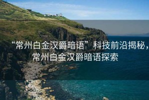“常州白金漢爵暗語(yǔ)”科技前沿揭秘，常州白金漢爵暗語(yǔ)探索