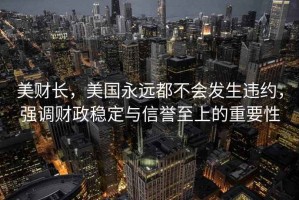 美財長(cháng)，美國永遠都不會(huì )發(fā)生違約，強調財政穩定與信譽(yù)至上的重要性