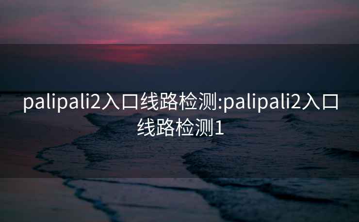 palipali2入口線(xiàn)路檢測:palipali2入口線(xiàn)路檢測1