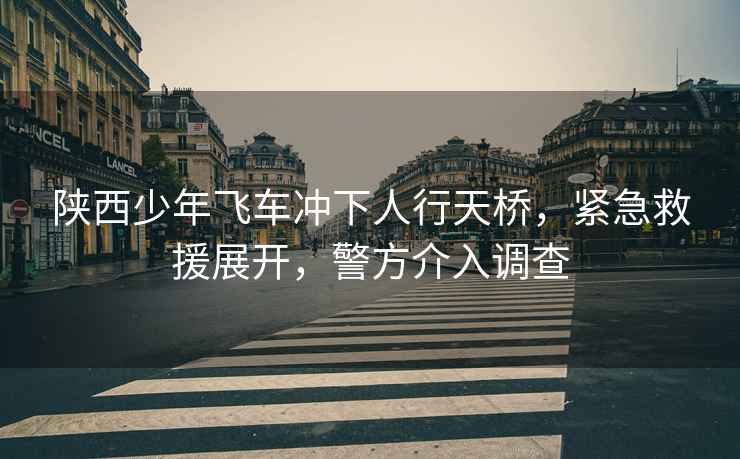 陜西少年飛車(chē)沖下人行天橋，緊急救援展開(kāi)，警方介入調查