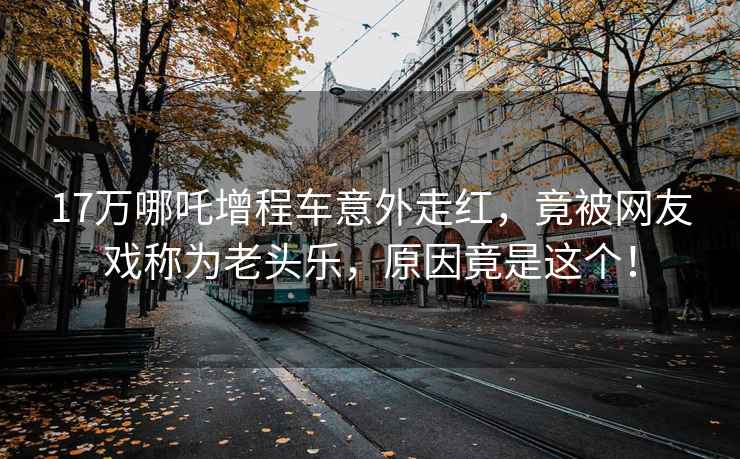 17萬(wàn)哪吒增程車(chē)意外走紅，竟被網(wǎng)友戲稱(chēng)為老頭樂(lè )，原因竟是這個(gè)！