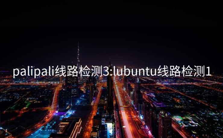 palipali線(xiàn)路檢測3:lubuntu線(xiàn)路檢測1