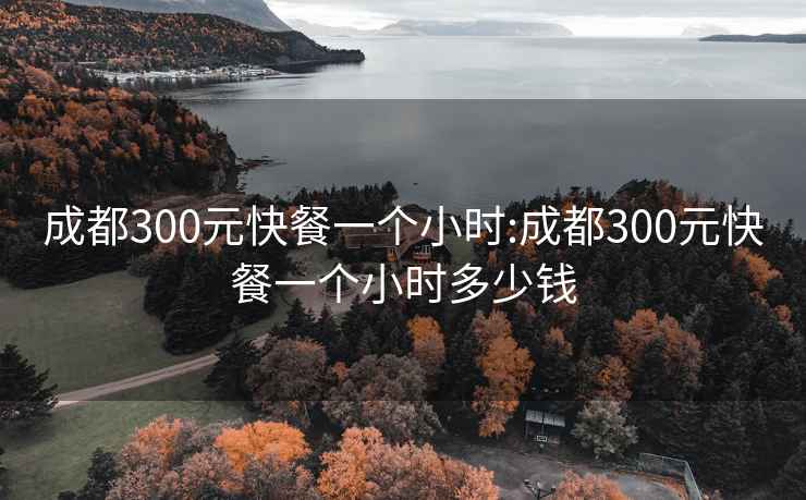 成都300元快餐一個(gè)小時(shí):成都300元快餐一個(gè)小時(shí)多少錢(qián)