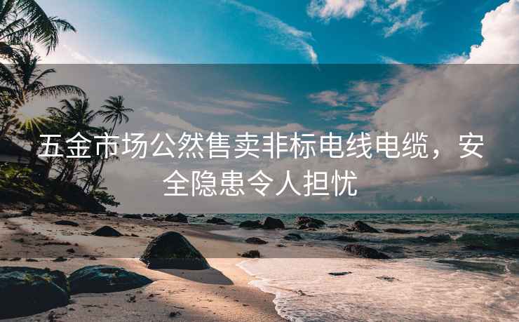 五金市場(chǎng)公然售賣(mài)非標電線(xiàn)電纜，安全隱患令人擔憂(yōu)