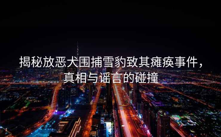 揭秘放惡犬圍捕雪豹致其癱瘓事件，真相與謠言的碰撞