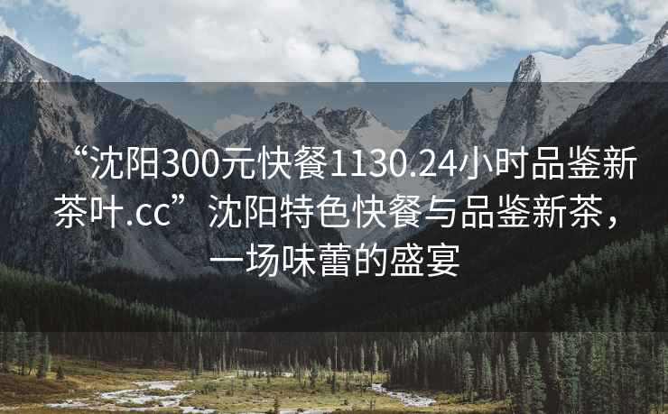 “沈陽(yáng)300元快餐1130.24小時(shí)品鑒新茶葉.cc”沈陽(yáng)特色快餐與品鑒新茶，一場(chǎng)味蕾的盛宴