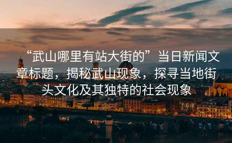 “武山哪里有站大街的”當日新聞文章標題，揭秘武山現象，探尋當地街頭文化及其獨特的社會(huì )現象