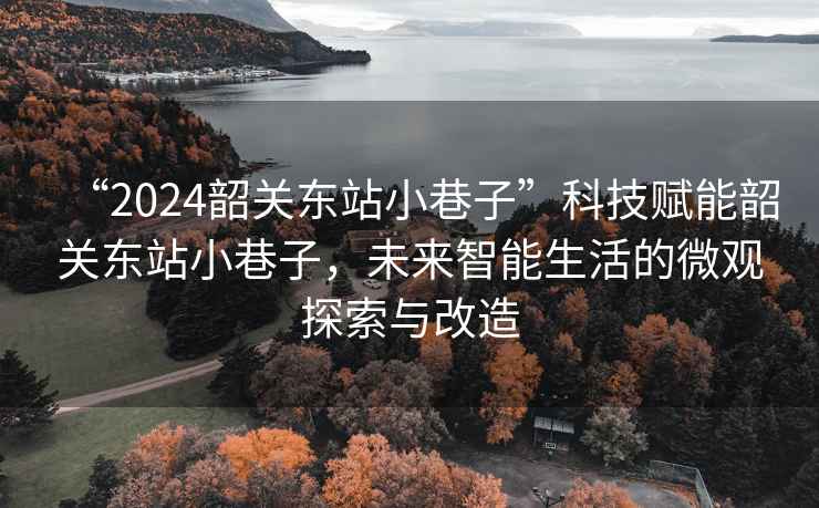 “2024韶關(guān)東站小巷子”科技賦能韶關(guān)東站小巷子，未來(lái)智能生活的微觀(guān)探索與改造