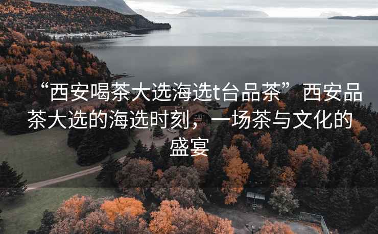 “西安喝茶大選海選t臺品茶”西安品茶大選的海選時(shí)刻，一場(chǎng)茶與文化的盛宴