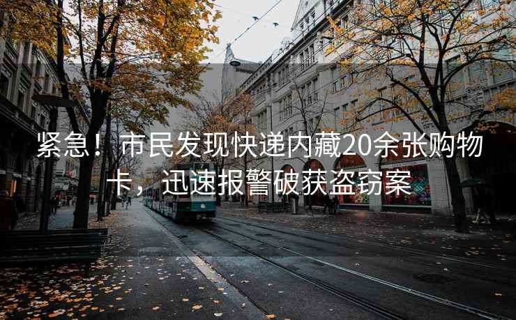 緊急！市民發(fā)現快遞內藏20余張購物卡，迅速報警破獲盜竊案