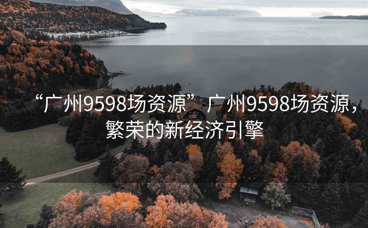 “廣州9598場(chǎng)資源”廣州9598場(chǎng)資源，繁榮的新經(jīng)濟引擎