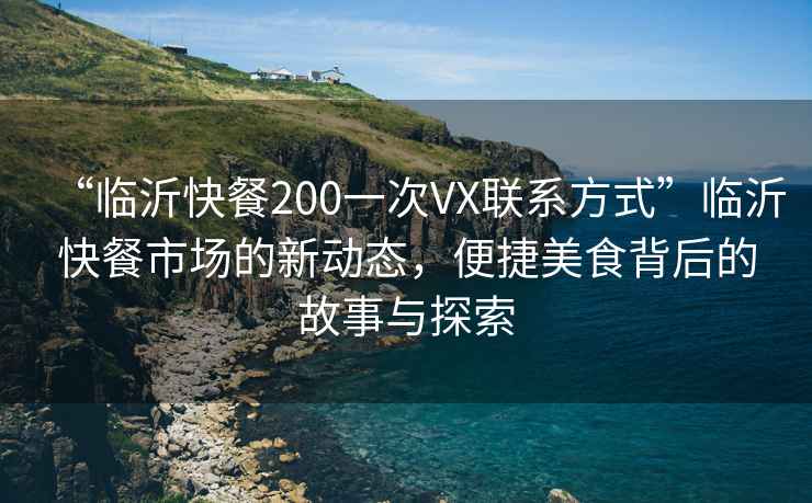 “臨沂快餐200一次VX聯(lián)系方式”臨沂快餐市場(chǎng)的新動(dòng)態(tài)，便捷美食背后的故事與探索