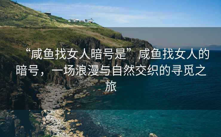 “咸魚(yú)找女人暗號是”咸魚(yú)找女人的暗號，一場(chǎng)浪漫與自然交織的尋覓之旅