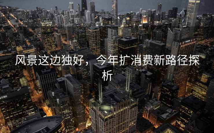 風(fēng)景這邊獨好，今年擴消費新路徑探析