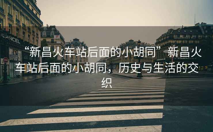 “新昌火車(chē)站后面的小胡同”新昌火車(chē)站后面的小胡同，歷史與生活的交織