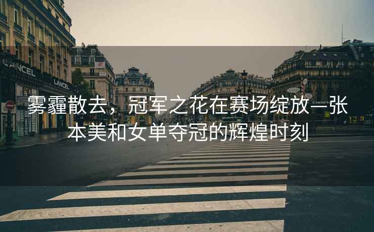 霧霾散去，冠軍之花在賽場(chǎng)綻放—張本美和女單奪冠的輝煌時(shí)刻