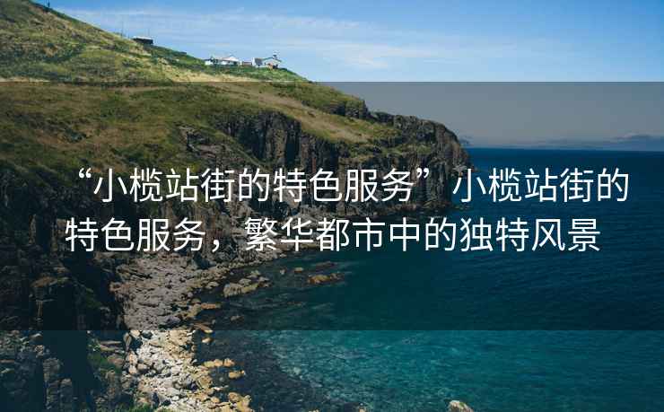 “小欖站街的特色服務(wù)”小欖站街的特色服務(wù)，繁華都市中的獨特風(fēng)景