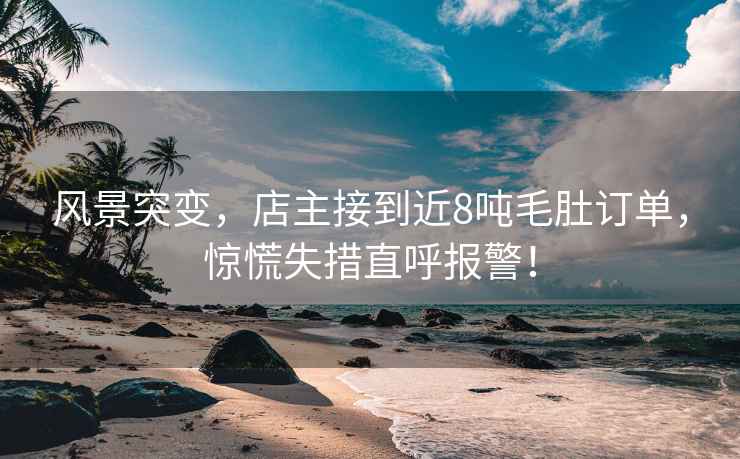 風(fēng)景突變，店主接到近8噸毛肚訂單，驚慌失措直呼報警！