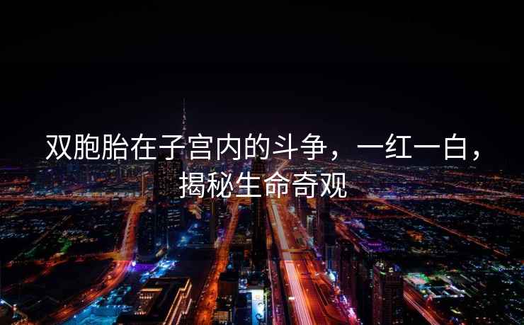 雙胞胎在子宮內的斗爭，一紅一白，揭秘生命奇觀(guān)