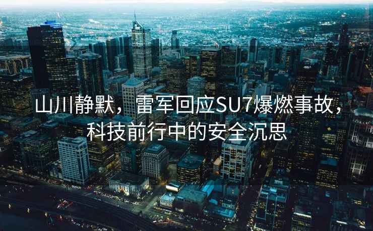 山川靜默，雷軍回應SU7爆燃事故，科技前行中的安全沉思