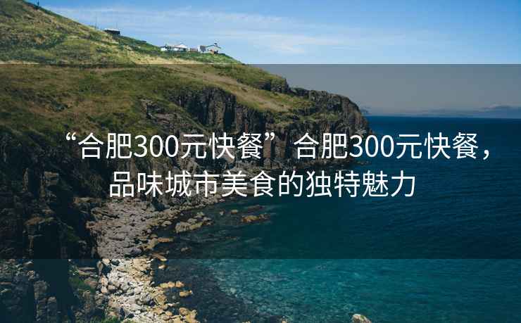 “合肥300元快餐”合肥300元快餐，品味城市美食的獨特魅力