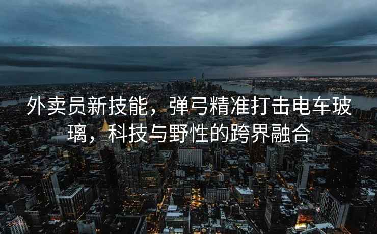 外賣(mài)員新技能，彈弓精準打擊電車(chē)玻璃，科技與野性的跨界融合